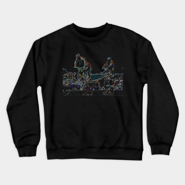 bmx Crewneck Sweatshirt by rickylabellevie